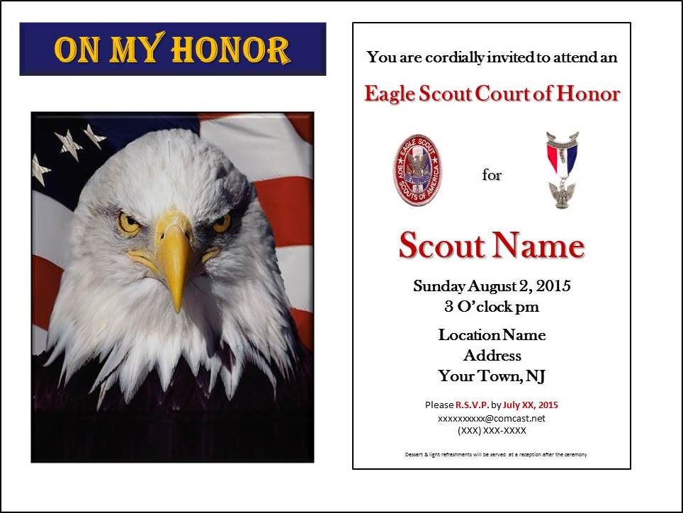 Free Eagle Scout Coh Invitation Program